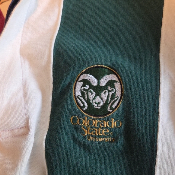 Resort Striped Rugby Shirt Colorado State Rams - Picture 4 of 4